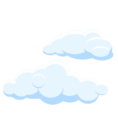 Clouds sticker